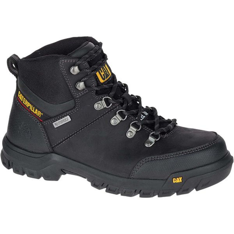 Men's Caterpillar Framework S3 WR HRO SRA Steel Toe Work Boots Black | 907368-DVF