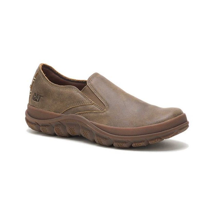 Men's Caterpillar Fused Slip On Brown | 048629-PNC