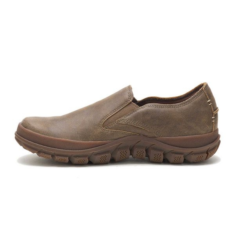 Men's Caterpillar Fused Slip On Brown | 048629-PNC