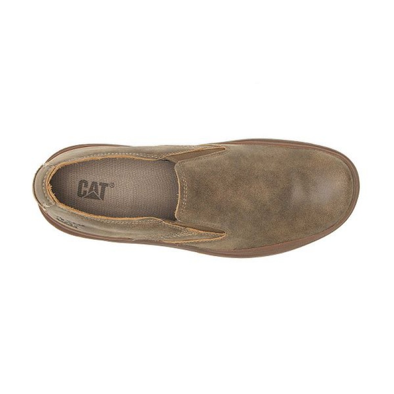 Men's Caterpillar Fused Slip On Brown | 048629-PNC