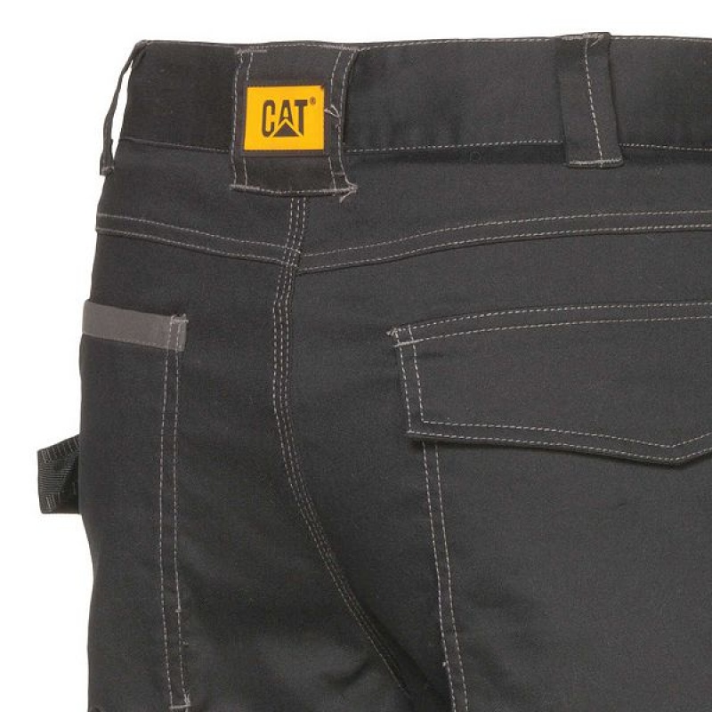 Men's Caterpillar H2O Defender Pants Black | 582401-HPI