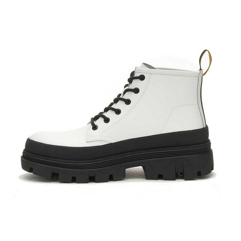 Men's Caterpillar Hardwear Mid Boots White | 079162-RFL