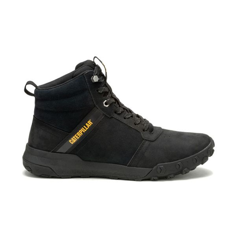 Men's Caterpillar Hex Ready Mid Boots Black / Black | 471509-RJF