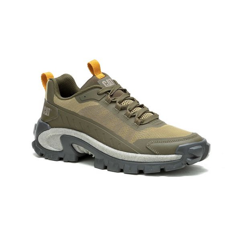 Men's Caterpillar Intruder Lightning Mesh Sneakers Dark / Olive | 654928-WOD