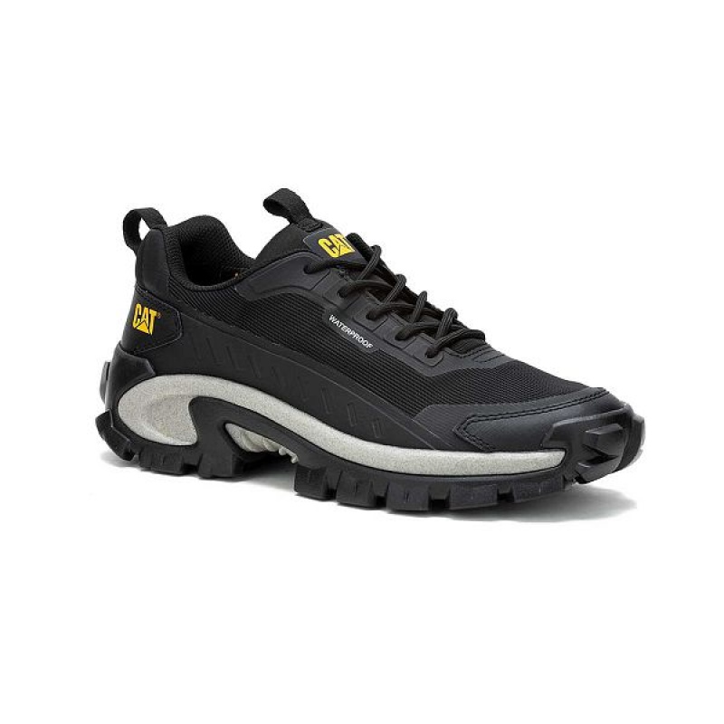 Men's Caterpillar Intruder Lightning Mesh Waterproof Sneakers Black | 652901-EOQ