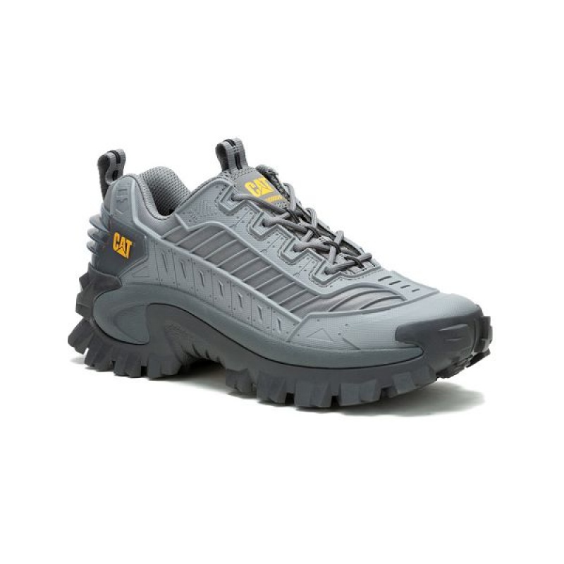 Men\'s Caterpillar Intruder Mecha Sneakers Grey | 451926-SMK