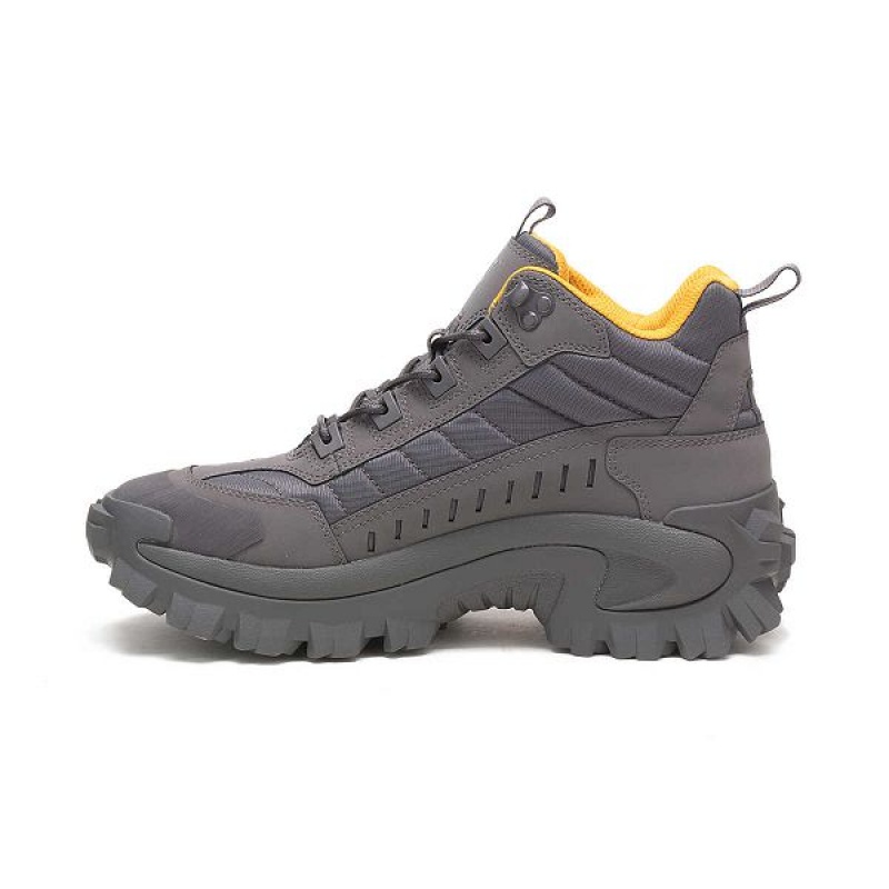 Men's Caterpillar Intruder Mid Sneakers Grey | 948370-HSV