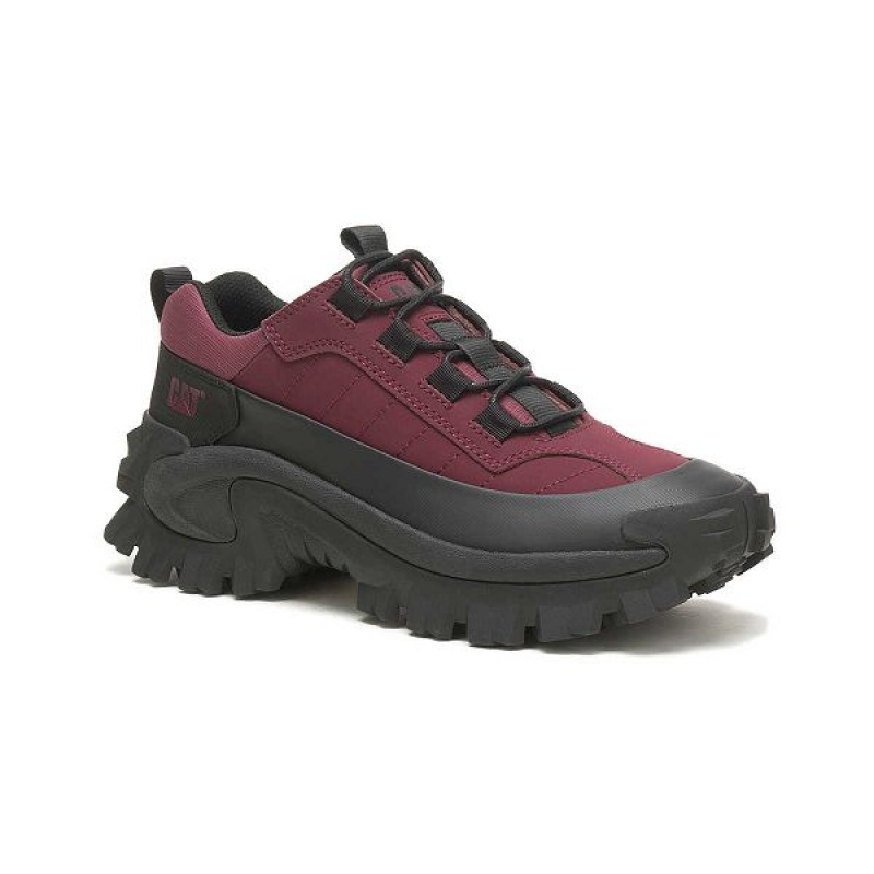 Men's Caterpillar Intruder Waterproof Galosh Sneakers Black / Burgundy | 321846-OBG