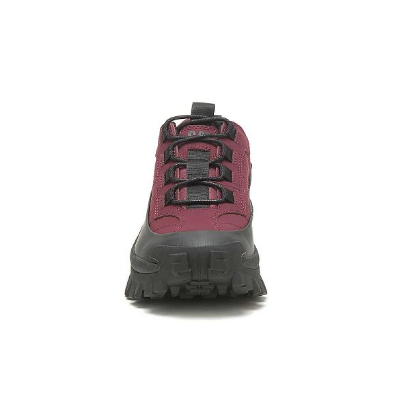 Men's Caterpillar Intruder Waterproof Galosh Sneakers Black / Burgundy | 321846-OBG