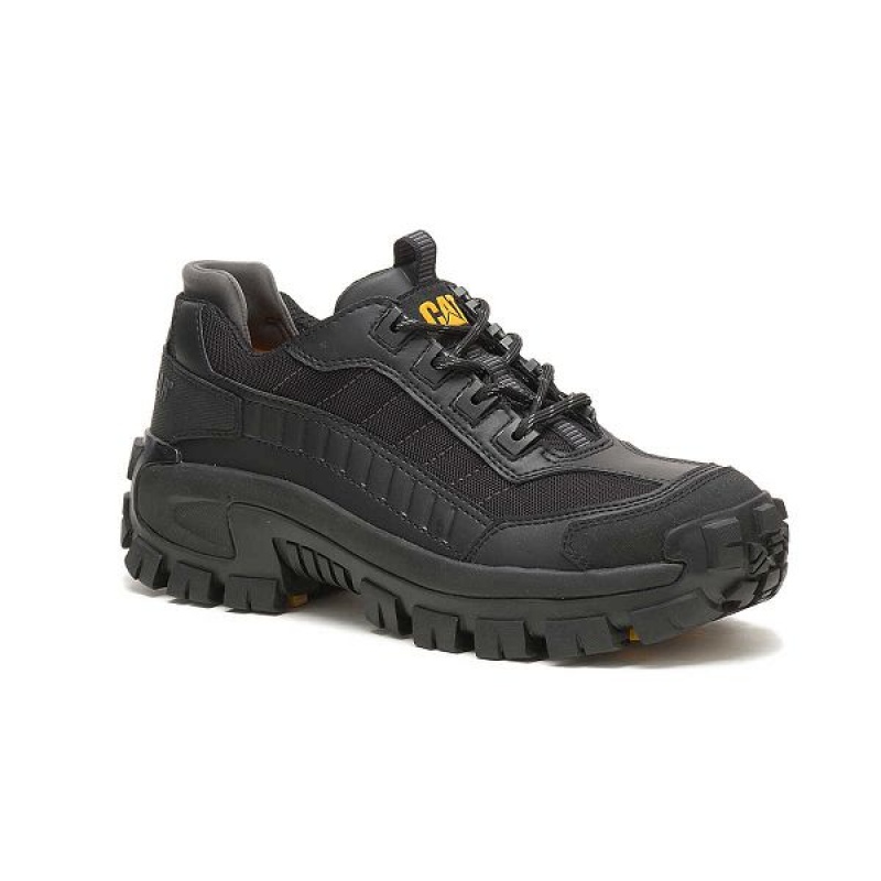 Men's Caterpillar Invader Steel Toe Work Shoes Black | 340782-UZP