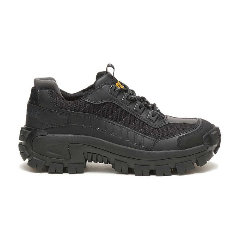 Men\'s Caterpillar Invader Steel Toe Work Shoes Black | 340782-UZP