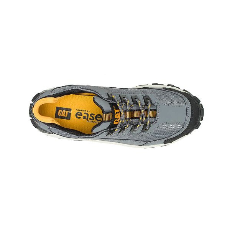 Men's Caterpillar Invader Steel Toe Work Shoes Grey | 743096-MPH