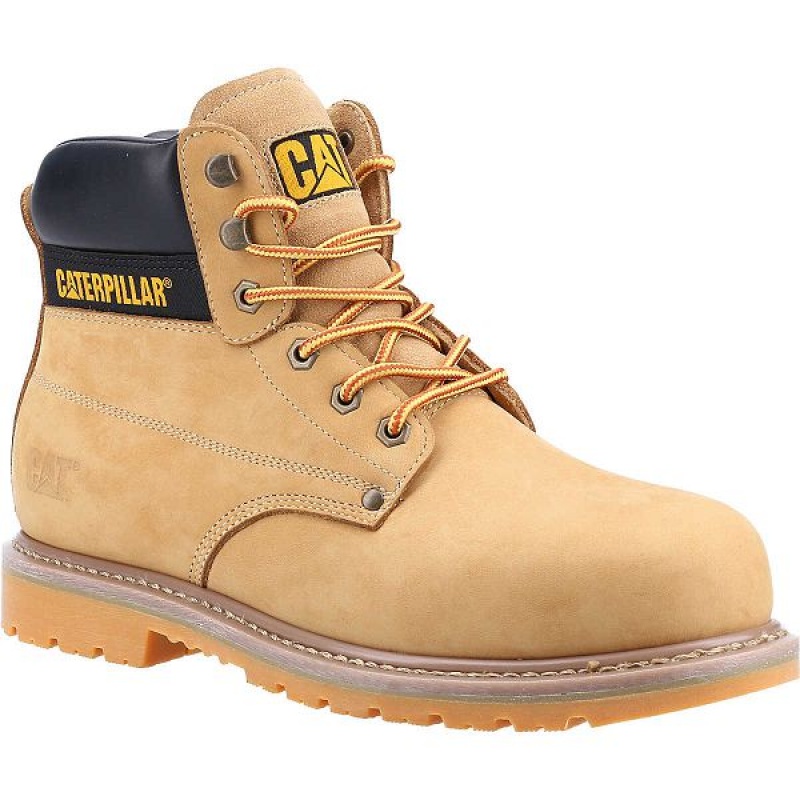 Men's Caterpillar Powerplant ST HRO SRA Work Boots Brown | 287034-TEP