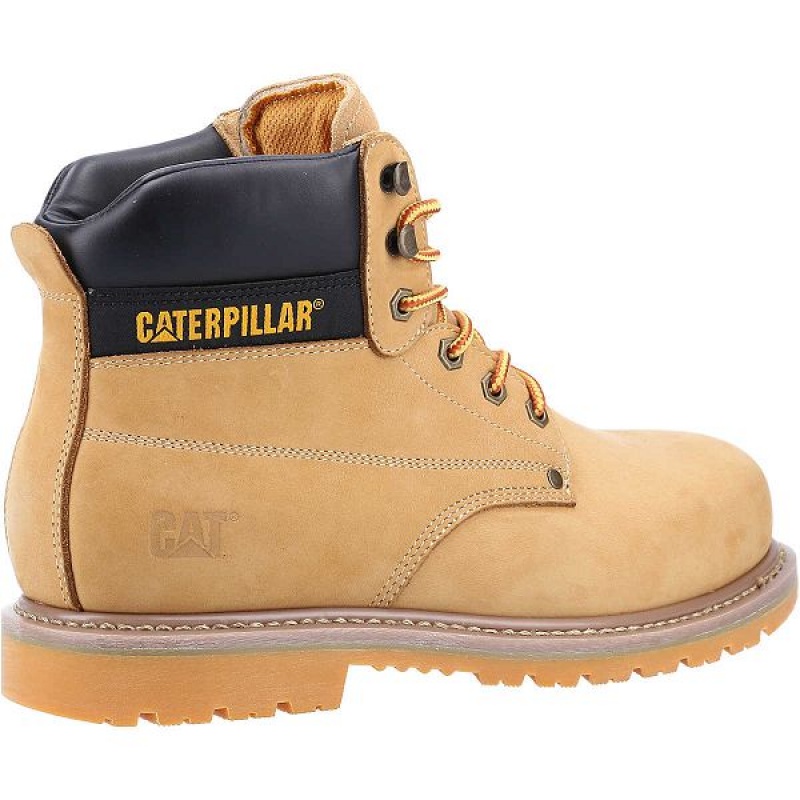 Men's Caterpillar Powerplant ST HRO SRA Work Boots Brown | 287034-TEP