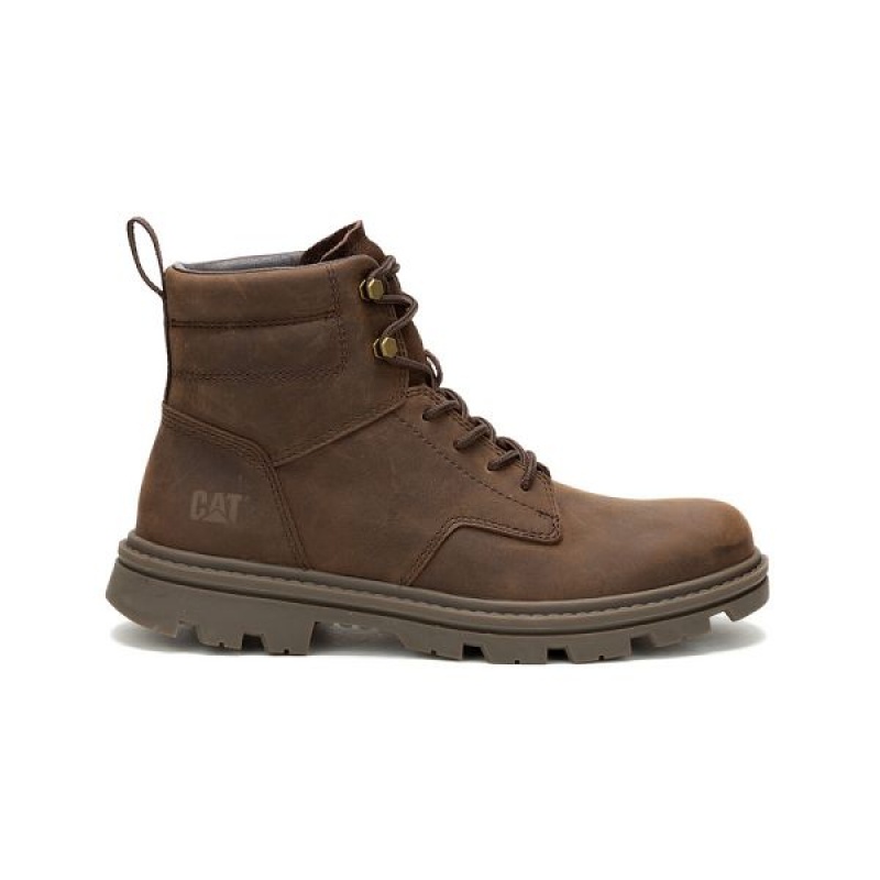 Men's Caterpillar Practitioner Mid Boots Dark / Brown | 891025-CQY