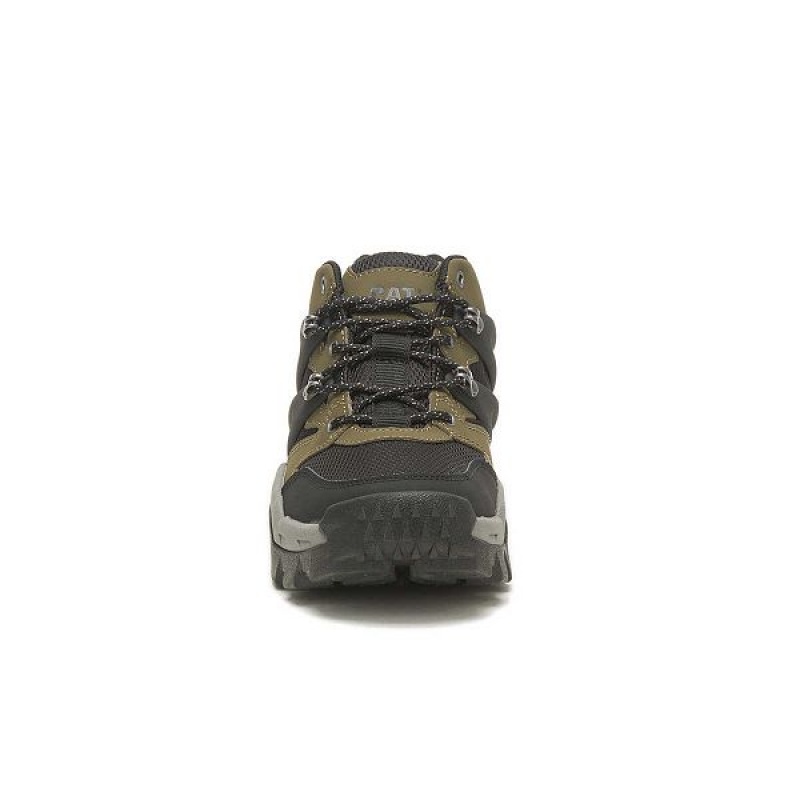 Men's Caterpillar Reactor Sneakers Dark / Olive / Black | 186497-XND