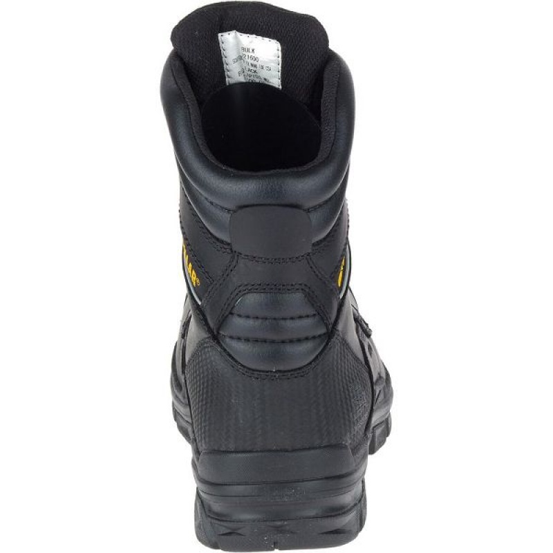 Men's Caterpillar Scaffold Waterproof TX Nano Toe CSA Work Boots Black | 627980-KTH