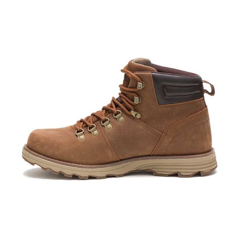 Men's Caterpillar Sire Waterproof Boots Brown | 196548-CEQ