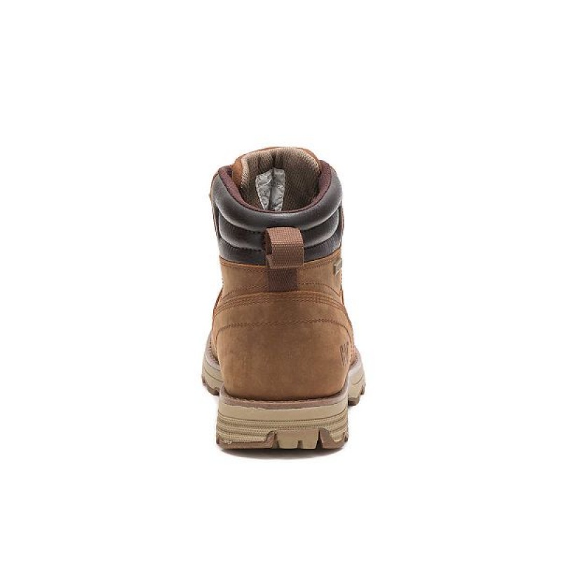 Men's Caterpillar Sire Waterproof Boots Brown | 196548-CEQ