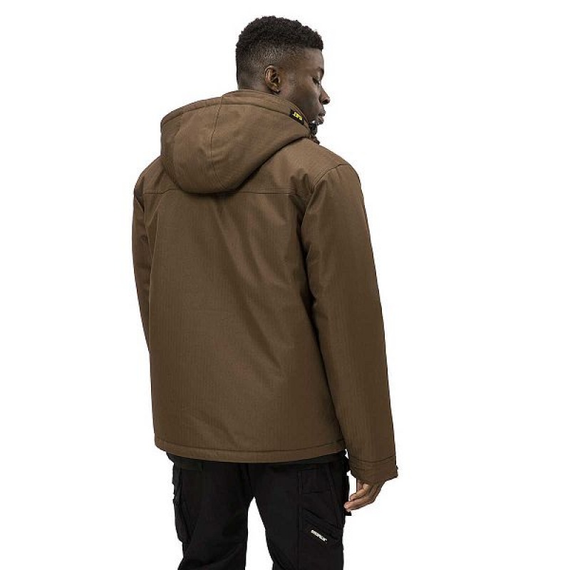 Men's Caterpillar Stealth Insulated Jackets Brown | 268793-LGP