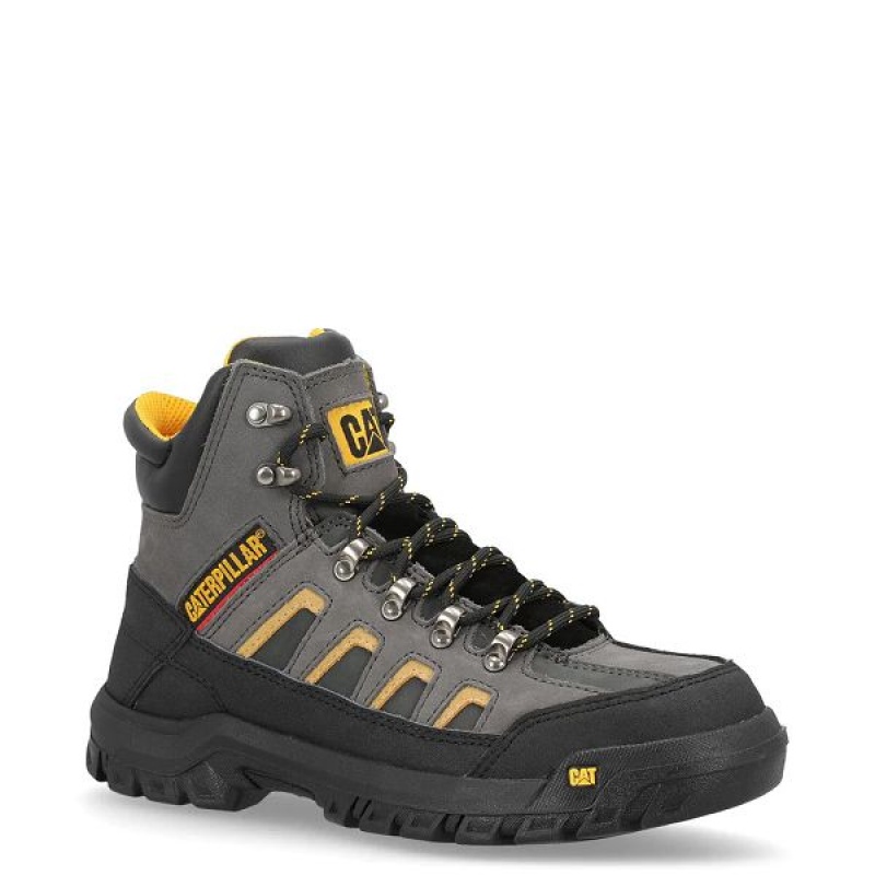 Men's Caterpillar Threshold CAG ST M4M Industrial Work Boots Grey / Black | 364829-LUZ