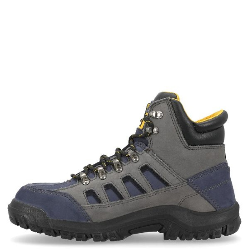 Men's Caterpillar Threshold CAG ST M4M Industrial Work Boots Grey / Navy | 078391-AUR