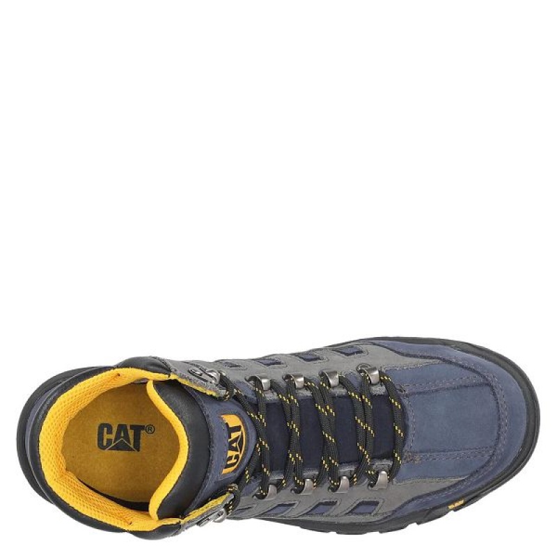 Men's Caterpillar Threshold CAG ST M4M Industrial Work Boots Grey / Navy | 078391-AUR