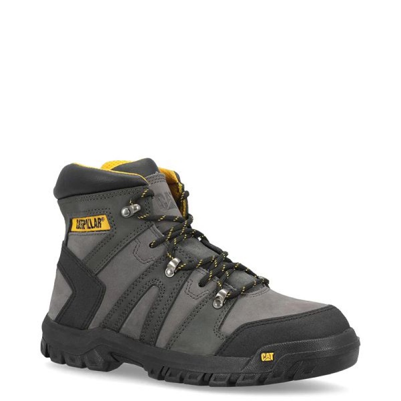 Men's Caterpillar Threshold HKR ST M4M Industrial Work Boots Black | 026817-IFC