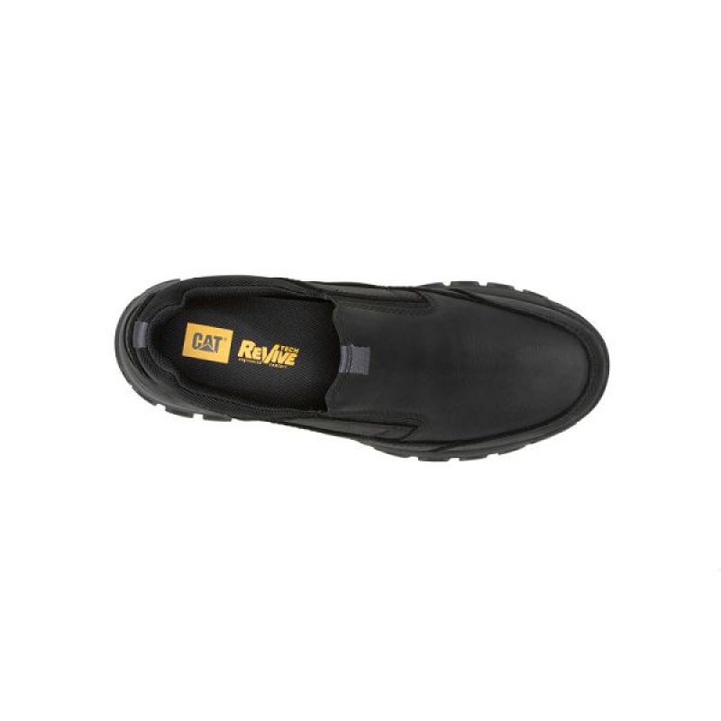 Men's Caterpillar Threshold Slip On Black | 753406-LQW