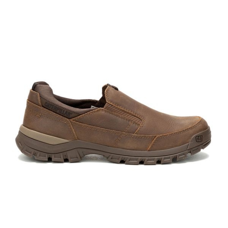 Men's Caterpillar Threshold Slip On Light / Brown | 642710-WTY