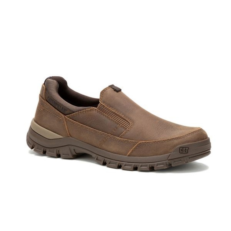 Men\'s Caterpillar Threshold Slip On Light / Brown | 642710-WTY