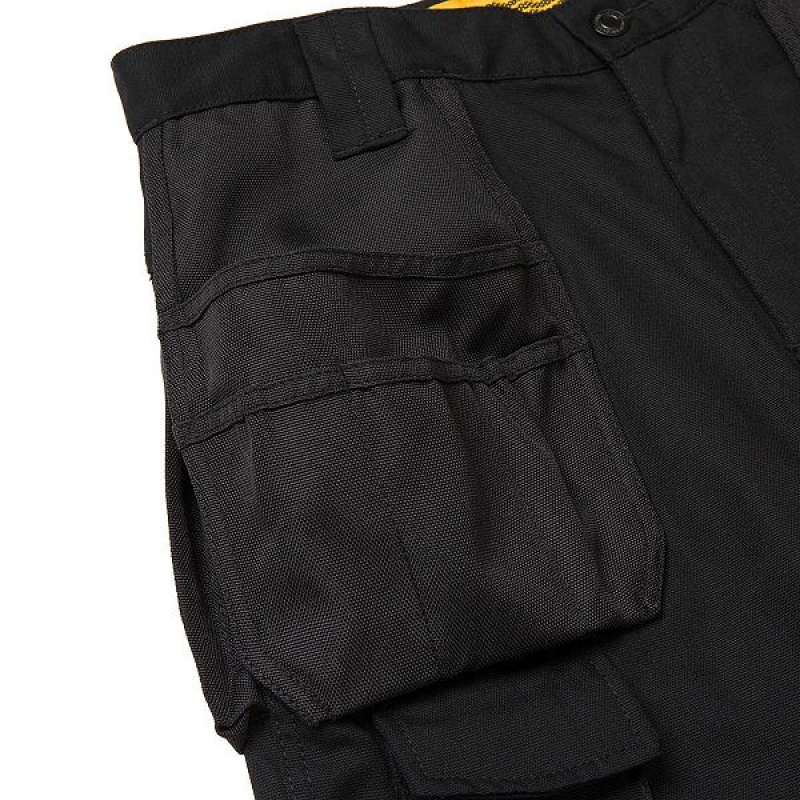 Men's Caterpillar Trademark Trouser Pants Black | 792163-QYT