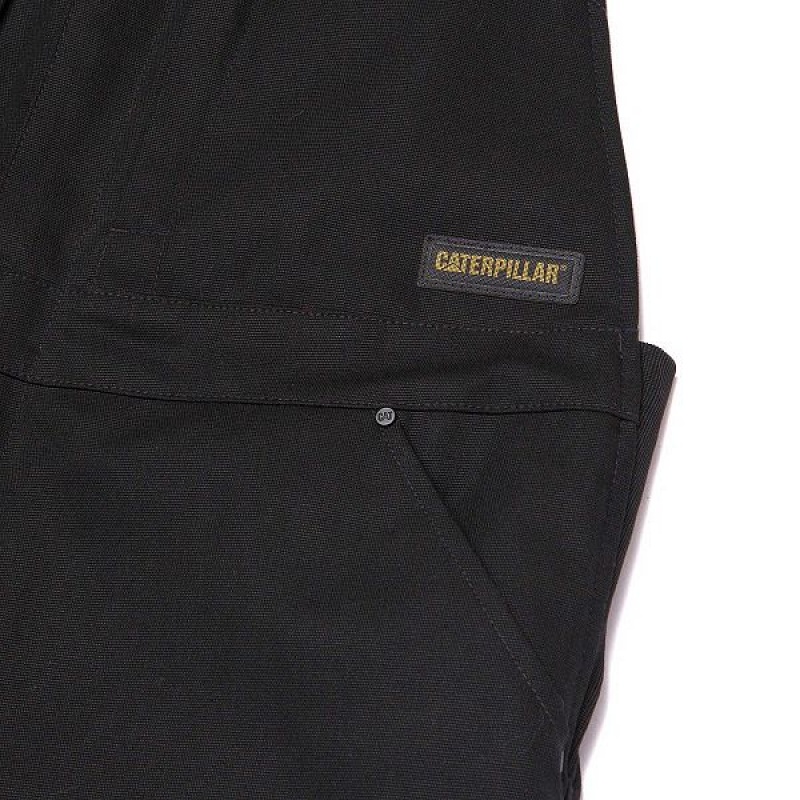 Men's Caterpillar Triton Insulated Bib Pants Black | 561497-TMD