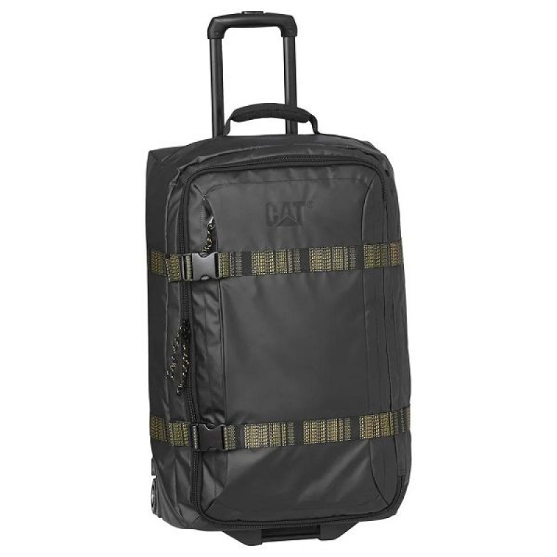 Men's Caterpillar Unisex The Sixty Wheeled Duffel S Cat Luggages Black | 264583-QZS