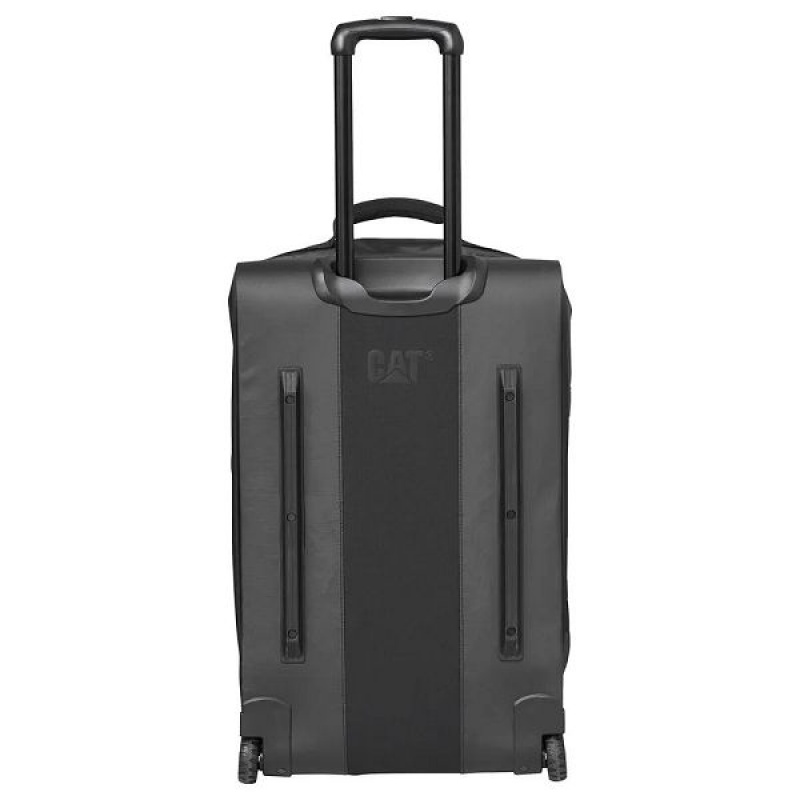 Men's Caterpillar Unisex The Sixty Wheeled Duffel S Cat Luggages Black | 264583-QZS