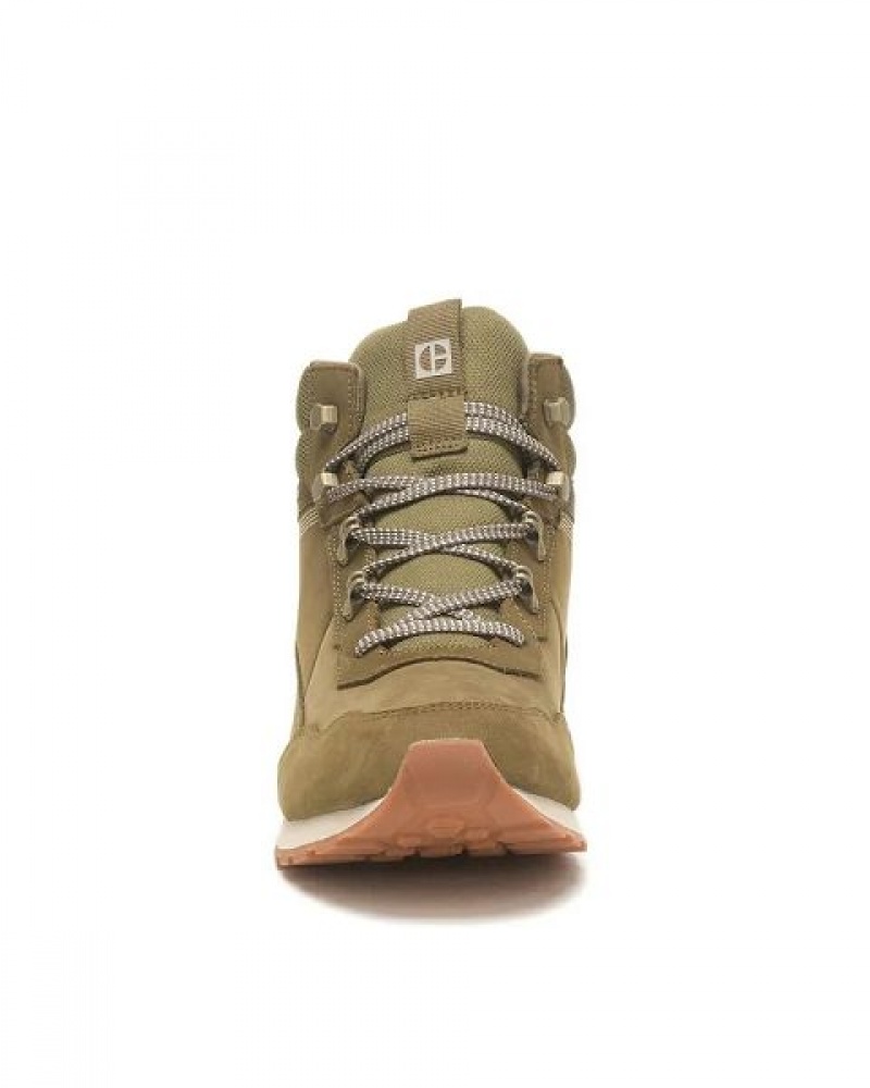 Men's Caterpillar Ventura Hiker Hi Sneakers Olive | 347509-FXC