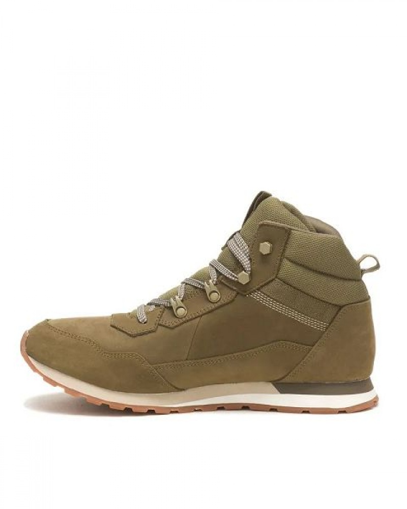 Men's Caterpillar Ventura Hiker Hi Sneakers Olive | 347509-FXC