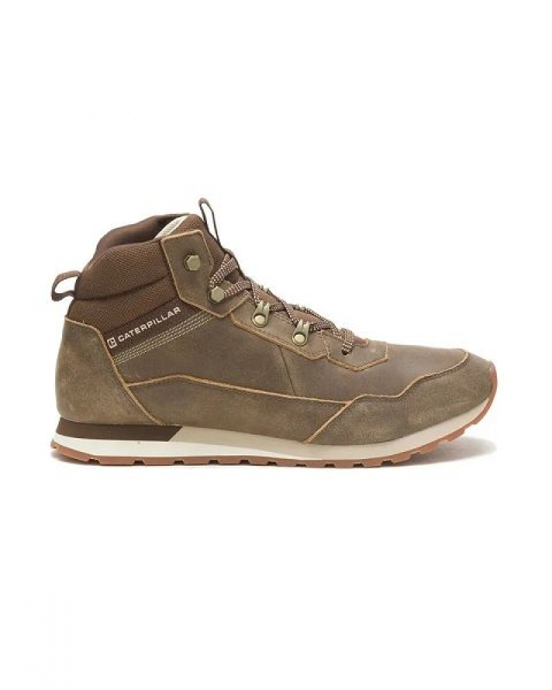 Men's Caterpillar Ventura Hiker Hi Sneakers Brown | 708954-LVX