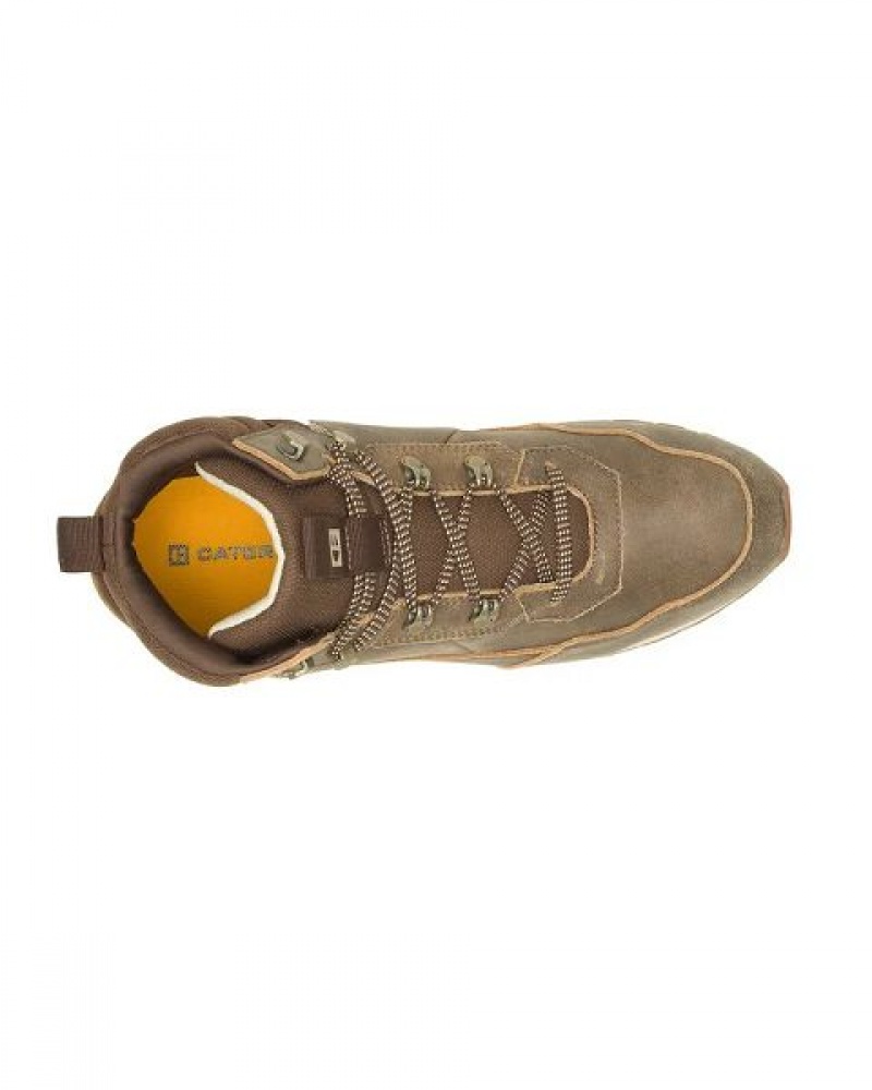 Men's Caterpillar Ventura Hiker Hi Sneakers Brown | 708954-LVX