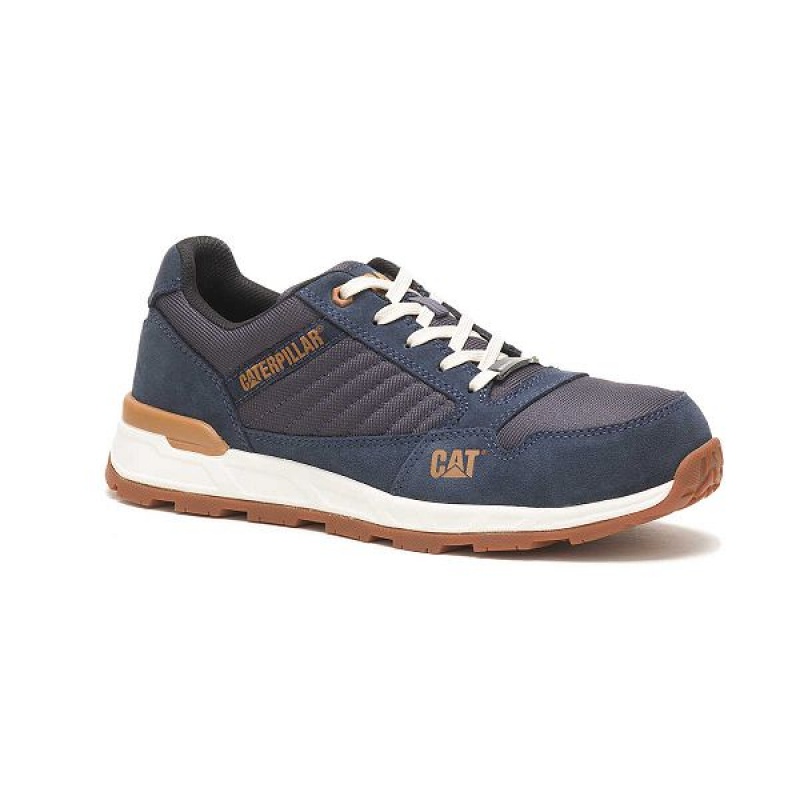 Men's Caterpillar Venward Composite Toe Work Shoes Navy | 418073-HBW