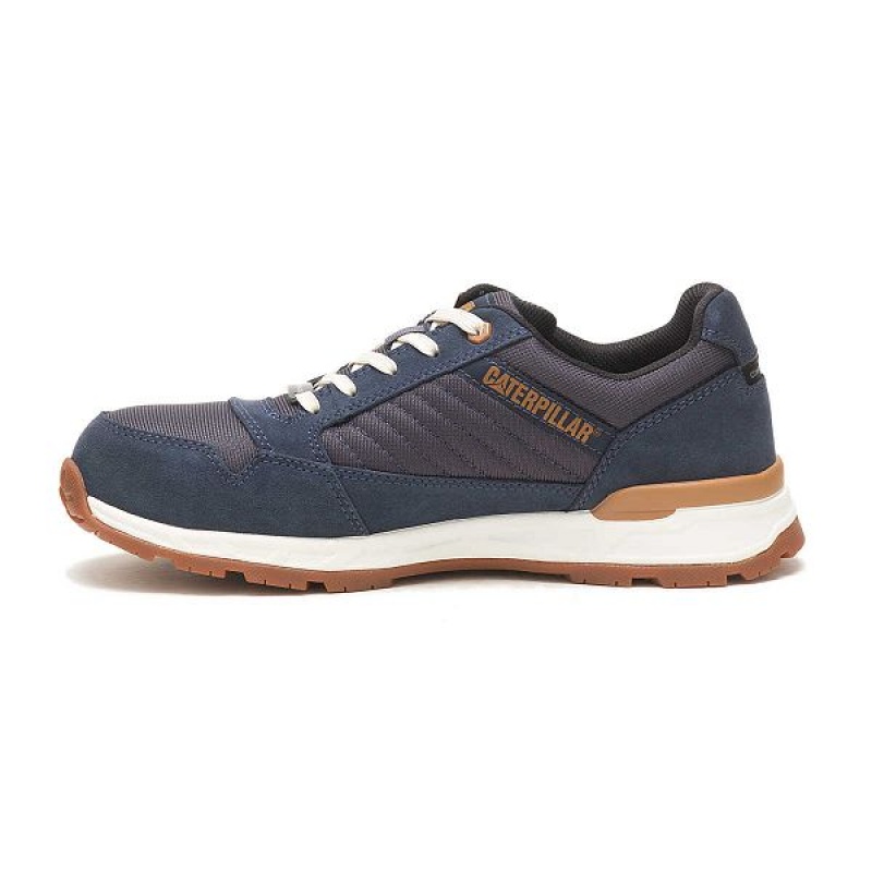 Men's Caterpillar Venward Composite Toe Work Shoes Navy | 418073-HBW