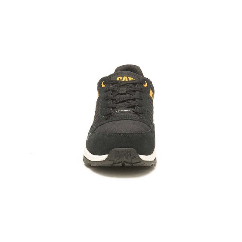 Men's Caterpillar Venward Composite Toe Work Shoes Black / Yellow | 195267-HQZ