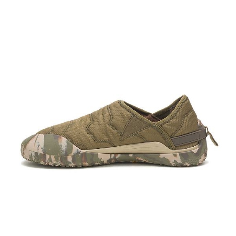 Women's Caterpillar Crossover Slip On Dark / Olive | 413872-FWD