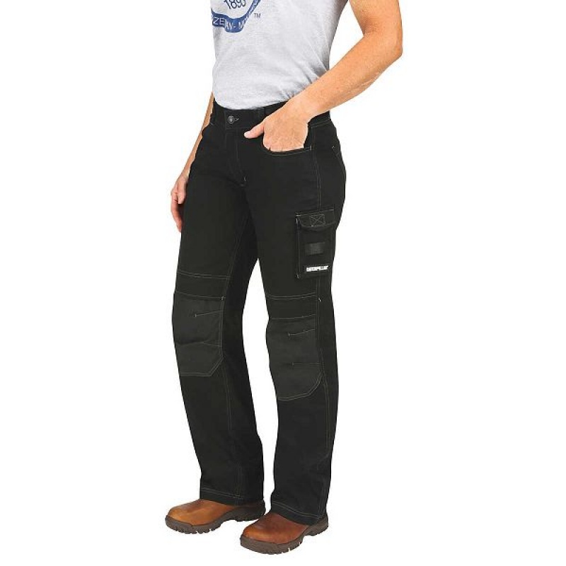 Women's Caterpillar H2O Defender Pants Black | 064732-NFH