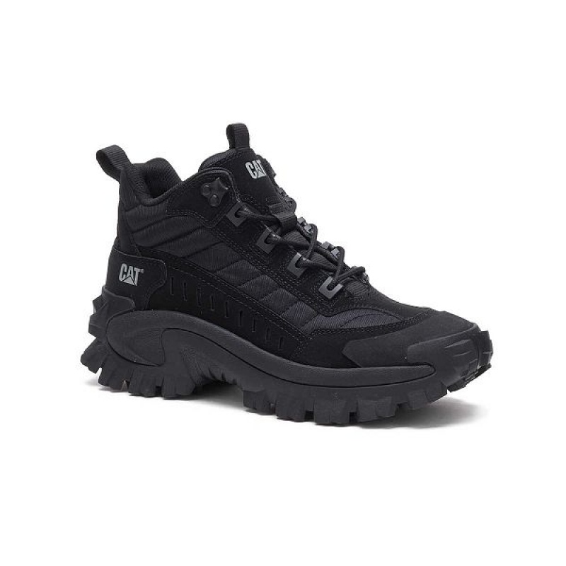 Women's Caterpillar Intruder Mid Sneakers Black | 763428-SDH