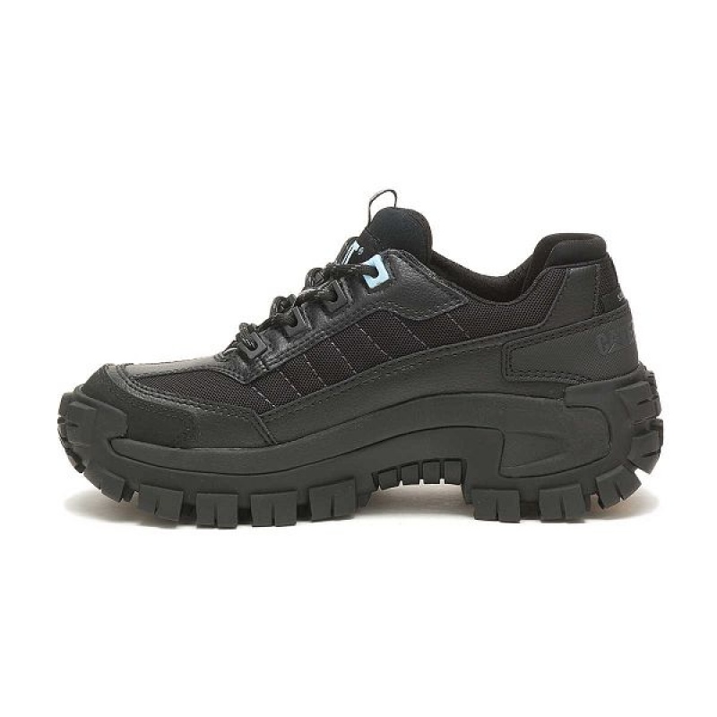 Women's Caterpillar Invader Steel Toe Work Shoes Black / Light / Blue | 561043-ZHR