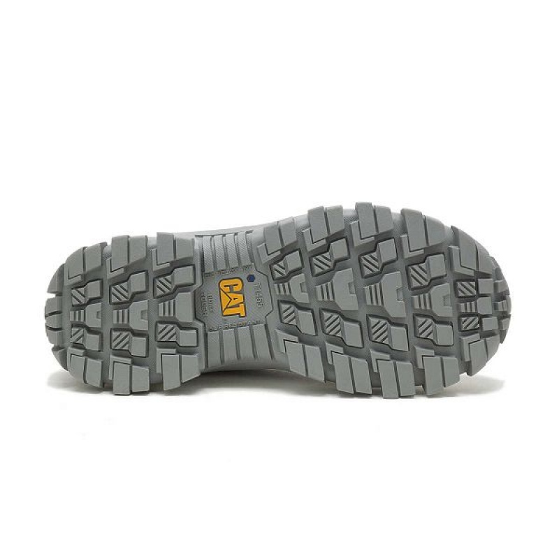 Women's Caterpillar Invader Steel Toe Work Shoes Grey | 137426-QCK