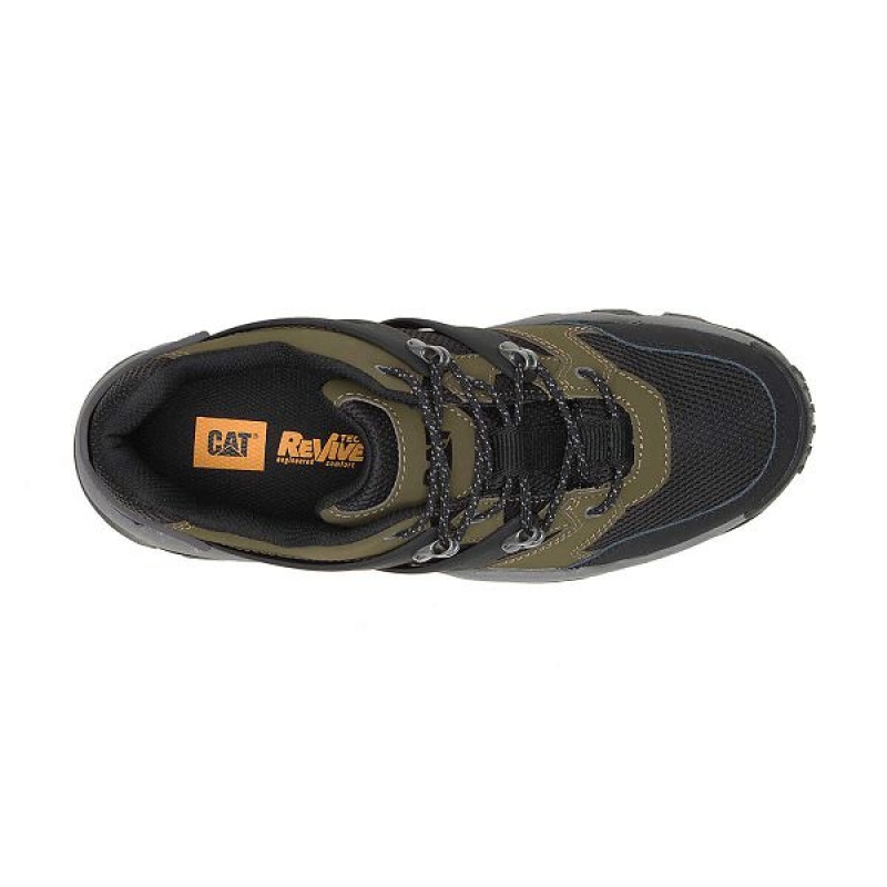 Women's Caterpillar Reactor Sneakers Dark / Olive / Black | 104378-AMF