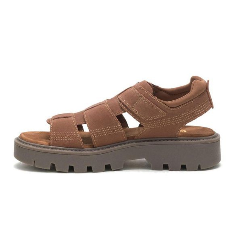 Women's Caterpillar Rigor Sandals Brown | 482015-YWQ