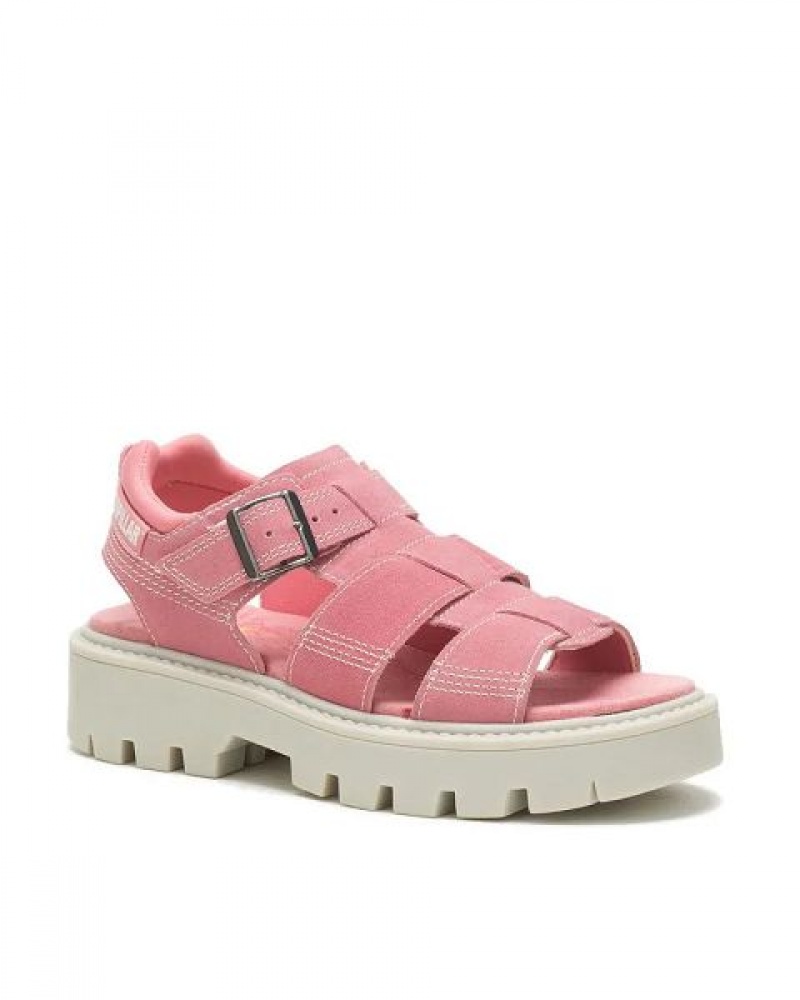 Women\'s Caterpillar Rigor Sandals Pink | 705689-KJL